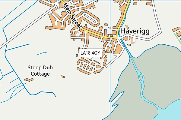 LA18 4GY map - OS VectorMap District (Ordnance Survey)