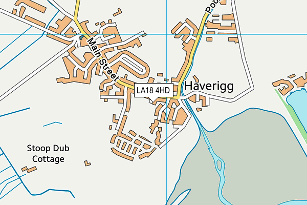 LA18 4HD map - OS VectorMap District (Ordnance Survey)