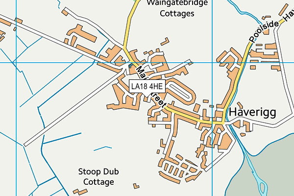 LA18 4HE map - OS VectorMap District (Ordnance Survey)