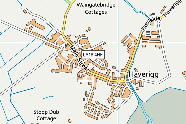 LA18 4HF map - OS VectorMap District (Ordnance Survey)