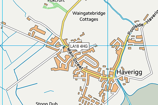LA18 4HG map - OS VectorMap District (Ordnance Survey)