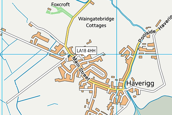 LA18 4HH map - OS VectorMap District (Ordnance Survey)