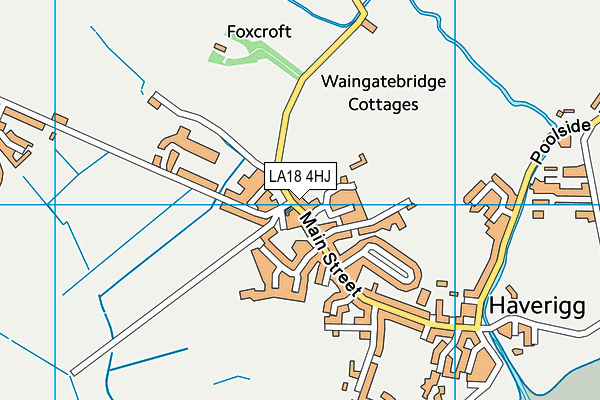 LA18 4HJ map - OS VectorMap District (Ordnance Survey)