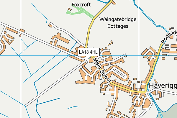 LA18 4HL map - OS VectorMap District (Ordnance Survey)