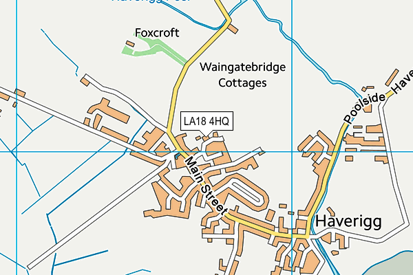 LA18 4HQ map - OS VectorMap District (Ordnance Survey)