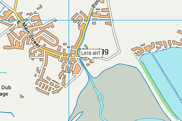 LA18 4HT map - OS VectorMap District (Ordnance Survey)
