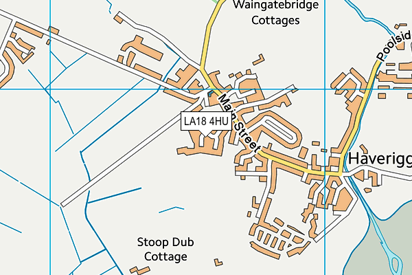 LA18 4HU map - OS VectorMap District (Ordnance Survey)