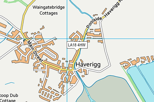 LA18 4HW map - OS VectorMap District (Ordnance Survey)