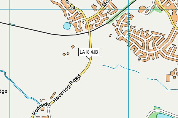 LA18 4JB map - OS VectorMap District (Ordnance Survey)