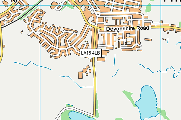 LA18 4LB map - OS VectorMap District (Ordnance Survey)