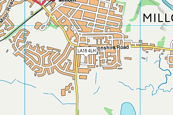 LA18 4LH map - OS VectorMap District (Ordnance Survey)