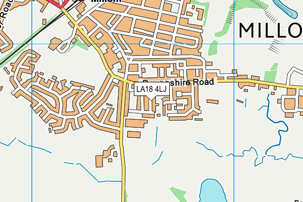 LA18 4LJ map - OS VectorMap District (Ordnance Survey)