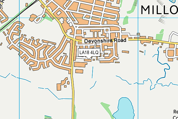 LA18 4LQ map - OS VectorMap District (Ordnance Survey)