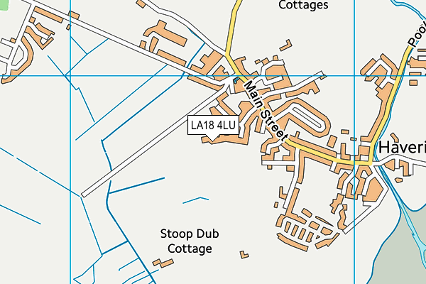 LA18 4LU map - OS VectorMap District (Ordnance Survey)