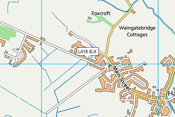 LA18 4LX map - OS VectorMap District (Ordnance Survey)