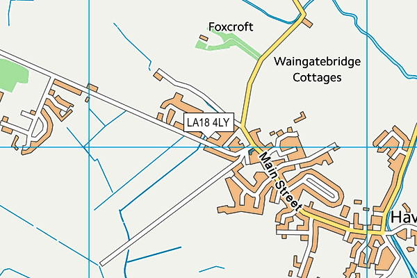 LA18 4LY map - OS VectorMap District (Ordnance Survey)