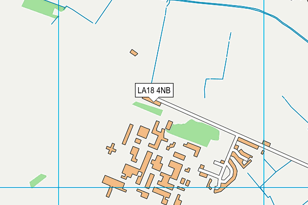 LA18 4NB map - OS VectorMap District (Ordnance Survey)