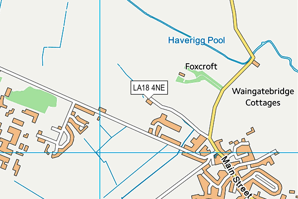LA18 4NE map - OS VectorMap District (Ordnance Survey)
