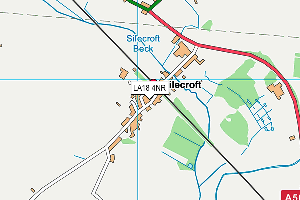 LA18 4NR map - OS VectorMap District (Ordnance Survey)