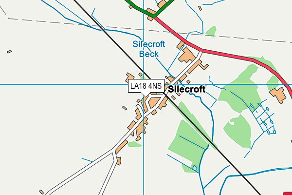 LA18 4NS map - OS VectorMap District (Ordnance Survey)