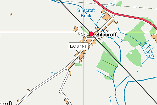 LA18 4NT map - OS VectorMap District (Ordnance Survey)