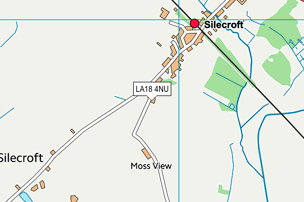 LA18 4NU map - OS VectorMap District (Ordnance Survey)