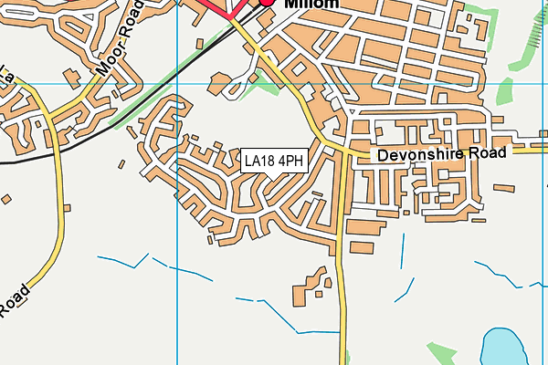 LA18 4PH map - OS VectorMap District (Ordnance Survey)