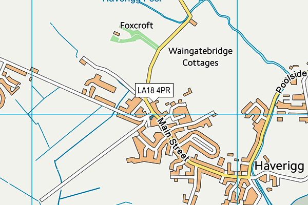 LA18 4PR map - OS VectorMap District (Ordnance Survey)