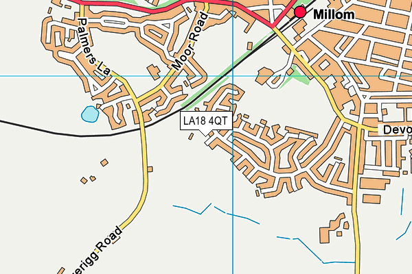 LA18 4QT map - OS VectorMap District (Ordnance Survey)