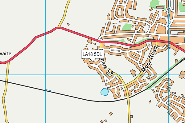 LA18 5DL map - OS VectorMap District (Ordnance Survey)