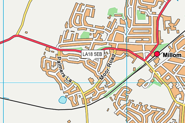 LA18 5EB map - OS VectorMap District (Ordnance Survey)