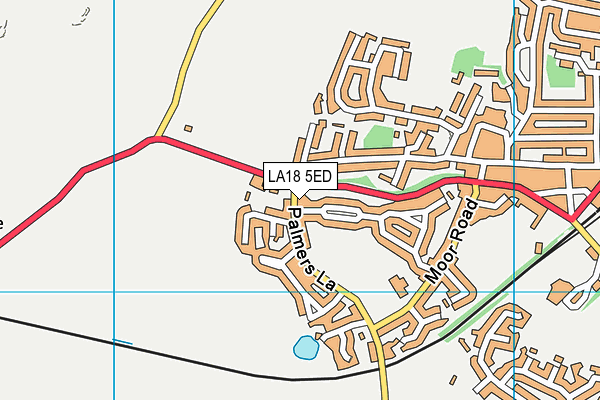 LA18 5ED map - OS VectorMap District (Ordnance Survey)
