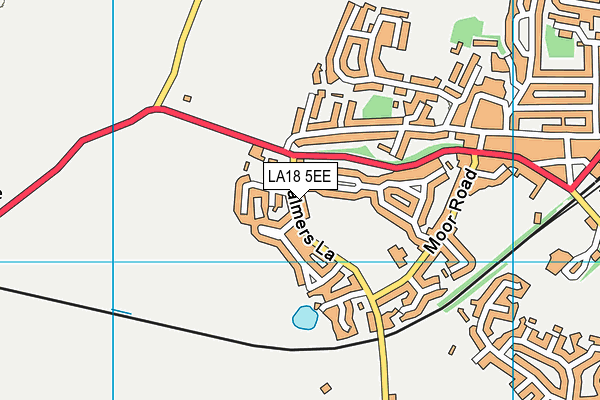 LA18 5EE map - OS VectorMap District (Ordnance Survey)