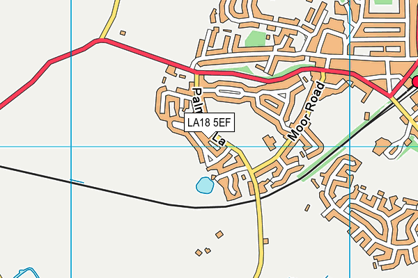 LA18 5EF map - OS VectorMap District (Ordnance Survey)
