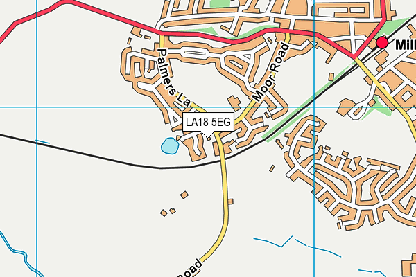 LA18 5EG map - OS VectorMap District (Ordnance Survey)