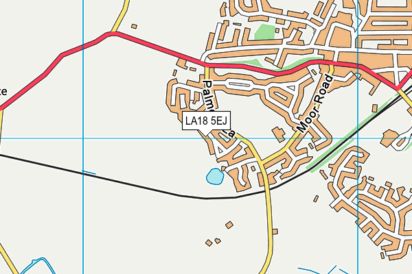 LA18 5EJ map - OS VectorMap District (Ordnance Survey)