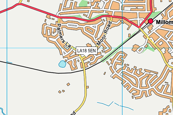 LA18 5EN map - OS VectorMap District (Ordnance Survey)