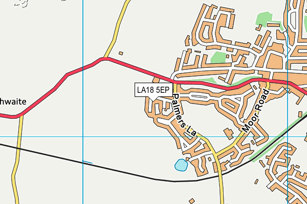 LA18 5EP map - OS VectorMap District (Ordnance Survey)