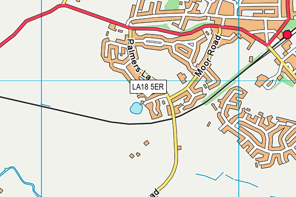 LA18 5ER map - OS VectorMap District (Ordnance Survey)