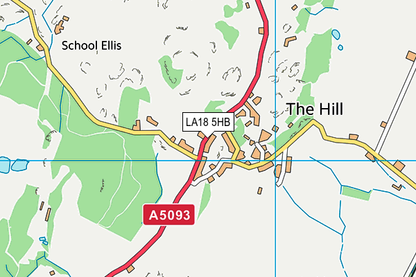 LA18 5HB map - OS VectorMap District (Ordnance Survey)