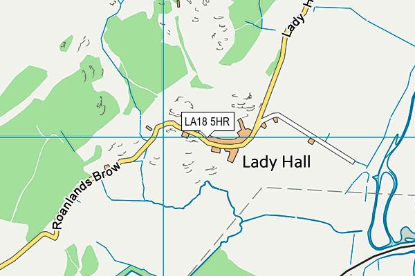LA18 5HR map - OS VectorMap District (Ordnance Survey)