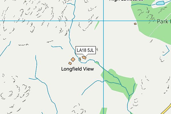 LA18 5JL map - OS VectorMap District (Ordnance Survey)