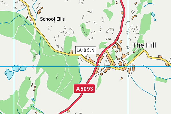 LA18 5JN map - OS VectorMap District (Ordnance Survey)