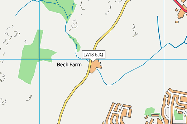 LA18 5JQ map - OS VectorMap District (Ordnance Survey)