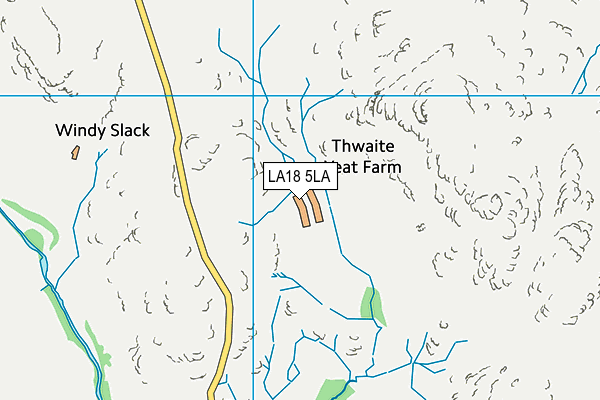 LA18 5LA map - OS VectorMap District (Ordnance Survey)