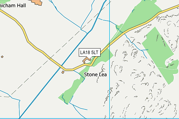 LA18 5LT map - OS VectorMap District (Ordnance Survey)