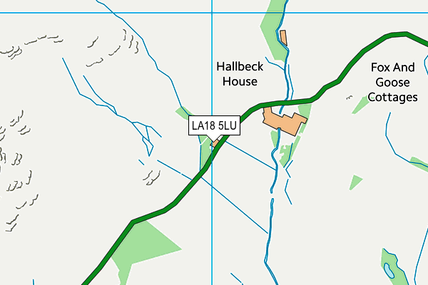 LA18 5LU map - OS VectorMap District (Ordnance Survey)