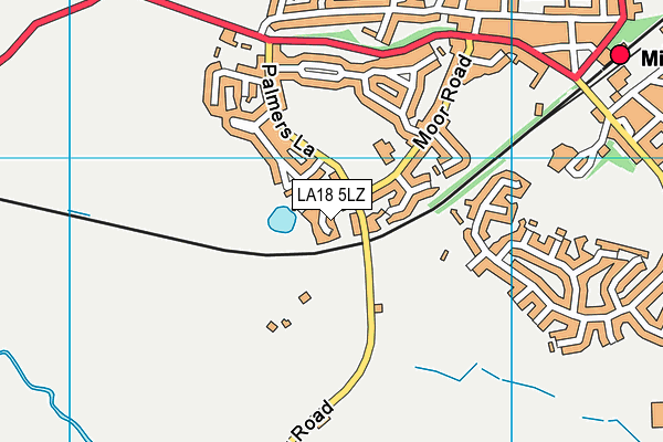 LA18 5LZ map - OS VectorMap District (Ordnance Survey)