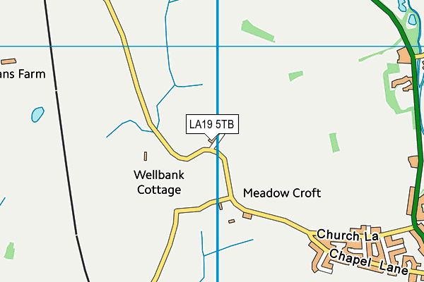 LA19 5TB map - OS VectorMap District (Ordnance Survey)