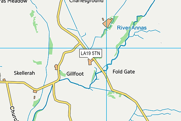 LA19 5TN map - OS VectorMap District (Ordnance Survey)